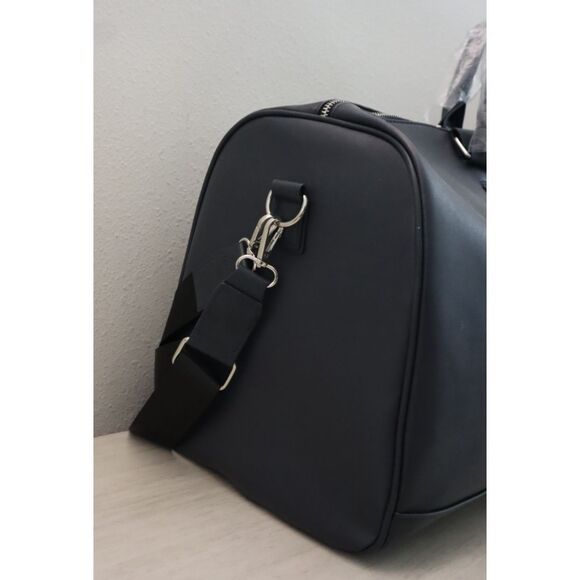 Concept One Disney O/S Black 3-D Mickey Mouse Embossed Weekender Duffle Bag - Picture 6 of 13